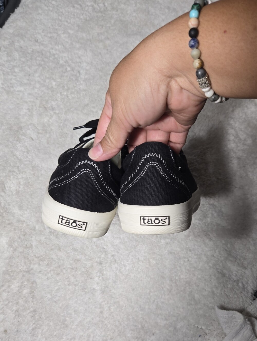 Taos Women's Plim Soul Sneakers Canvas Black Sz 10 New - Picture 10 of 11